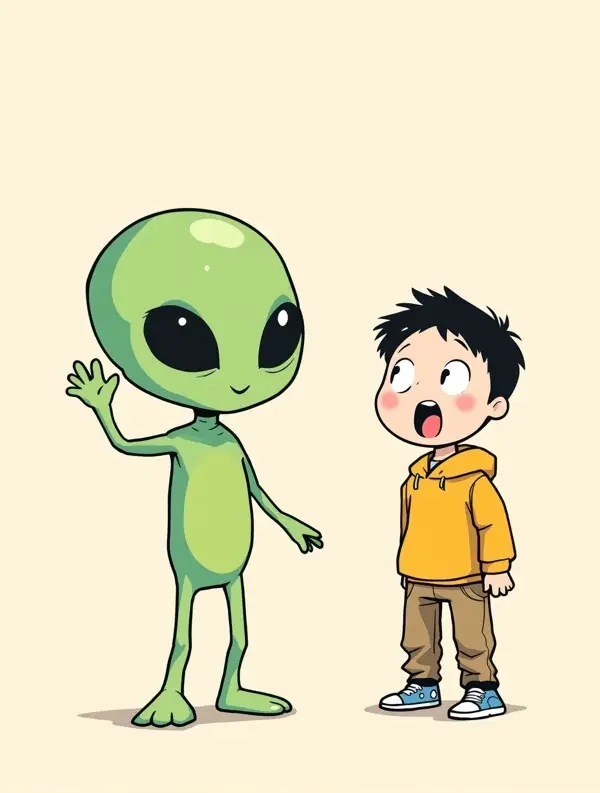 我的邻居是外星人 漫画封面